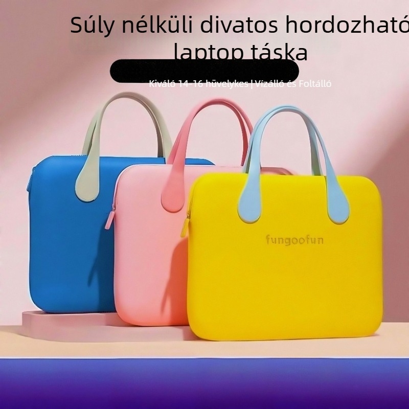 Laptop táska EVA anyagból, vízálló, ultrakönnyű, kopásálló, ütésálló, városi egyszerű stílus