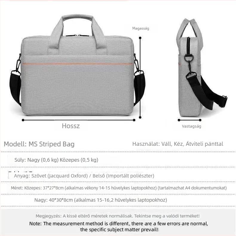 Esésálló gamer laptop táska PU anyagból, Oxford bélés, kétfunkciós kialakítás, 2025 tavasz