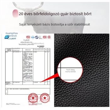 Cafen kelvri bőr laptop táska — felső réteg marhabőr, vízálló, ultrakönnyű, kopásálló, bővíthető