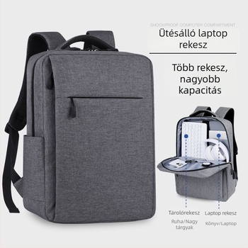 Laptop hátizsák PU anyagból, Oxford bélés, 2025 tavasz, férfiaknak