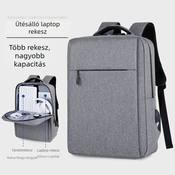 Laptop hátizsák PU anyagból, Oxford bélés, 2025 tavasz, férfiaknak