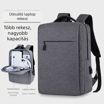 Laptop hátizsák PU anyagból, Oxford bélés, 2025 tavasz, férfiaknak