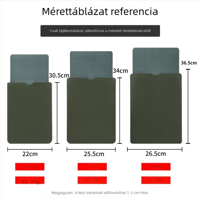 Xinshang belső laptop tok MacBook Pro/Airhoz — kopásálló, vízálló, könnyű