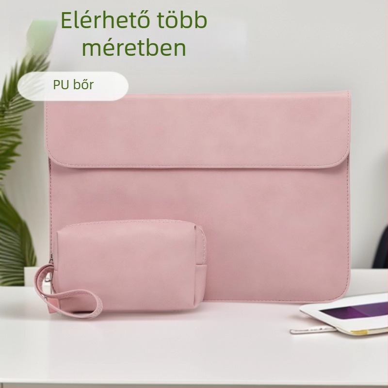 PU bőr laptop tok 14 hüvelykes MacBookhoz – vízálló, kopásálló, lopás elleni védelem, szeizmikus védelem