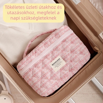 Bei Lian sminktáska, Dream Cover hímzett kozmetikai táska, poliészter, kocka alakú, multifunkcionális