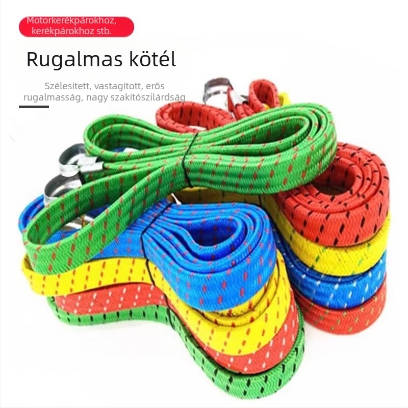 Rugalmas heveder motorkerékpárokhoz és elektromos járművekhez – poggyász rögzítés, 10 kg teherbírás