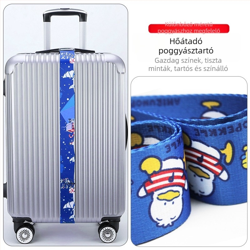 Poggyász pánt, állítható, vesztés elleni, poliészter, Yihong