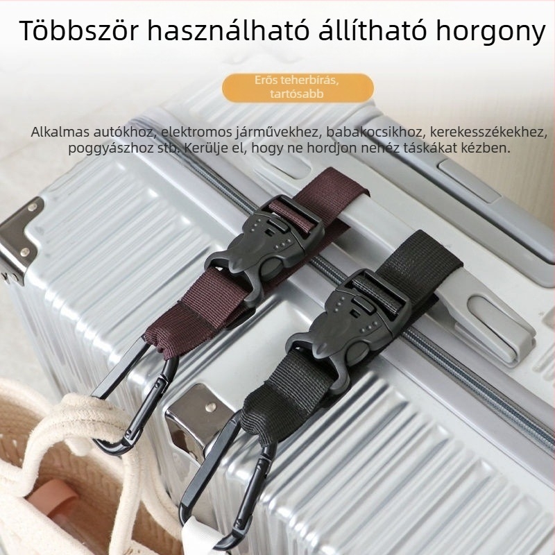 Állítható külső csattal rendelkező bőrönd-kiegészítő hátizsákhoz és utazásokhoz (Anyag: Corduroy; Márka: Other; Mintázat: See details; Funkció: Other)