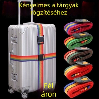Nylon bőröndpántok keresztpántokkal, megerősített, utazásokhoz