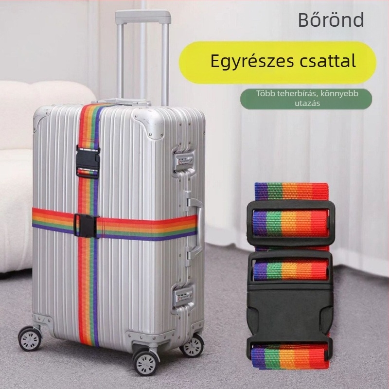 Nylon bőröndpántok keresztpántokkal, megerősített, utazásokhoz