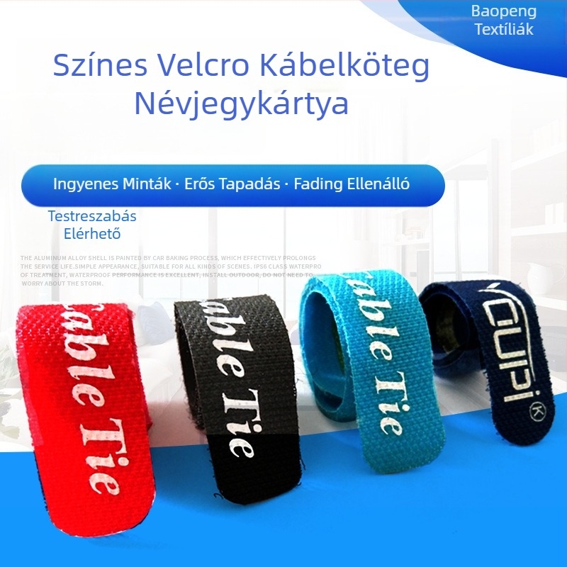 Velcro kábelkötegelő nylonból, Baopeng textiles, termékkód 123 (Típus: Velcro tie; Anyag: Nylon; Márka: Baopeng textiles; Termékkód: 123)