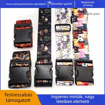 Etno-stílusú poggyászpánt, megerősített poliészter, szélesebb szélesség, jelszavas zár, lopás elleni védelem, ütésálló