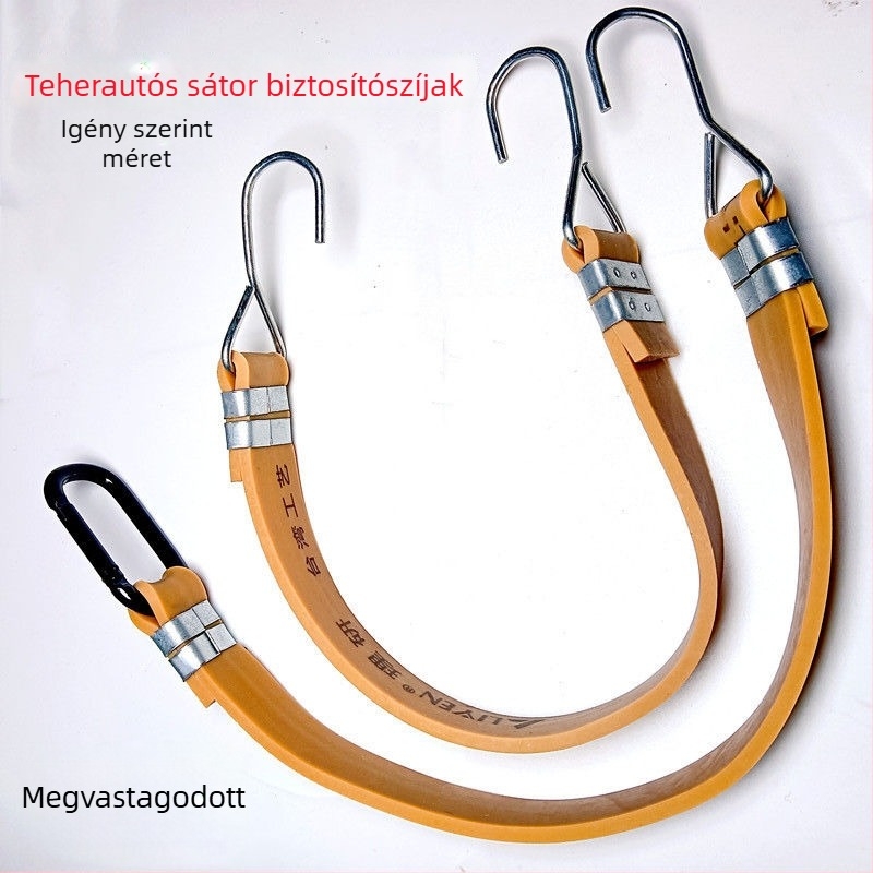 Teherautó ponyva rögzítő heveder, vastagodott elasztikus zsinór, tartós rögzítő heveder