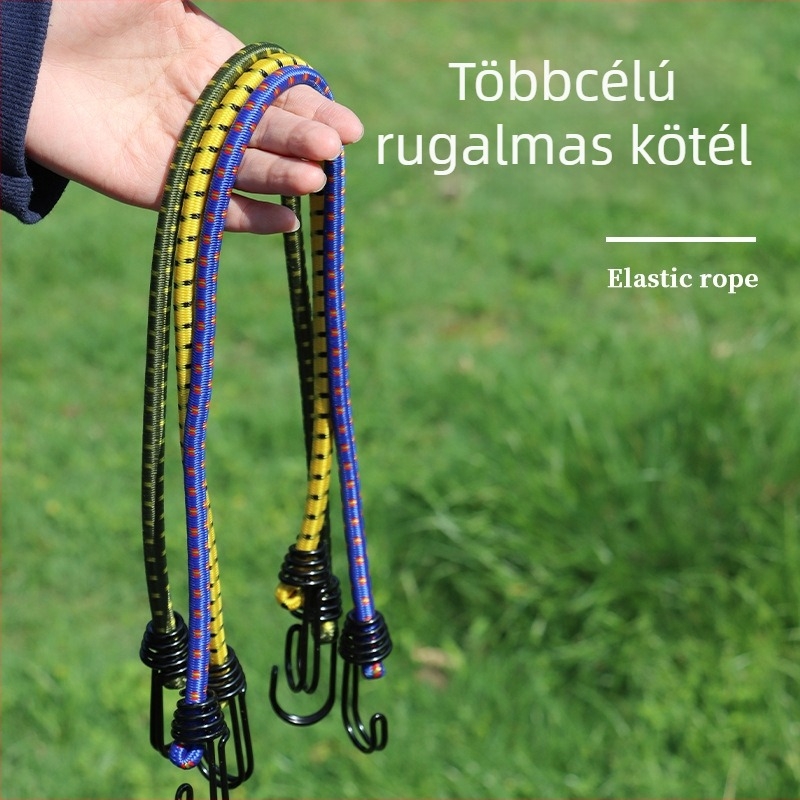 ANJI rugalmas külső kötél sátrakhoz és kempingezéshez – anyag: Beef rib rope; felhasználás: sátrak, ruhaszárítás, poggyász csomagolás