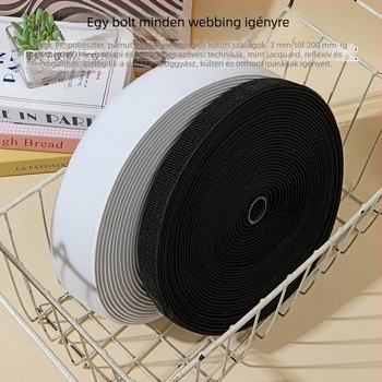 Színes nylon elasztikus szalag Velcro-val ruházati kiegészítőkhez