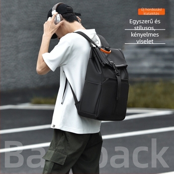 Férfi minimalista hátizsák üzleti utazásokhoz, nylon, 20–35L, 15 colos laptophoz