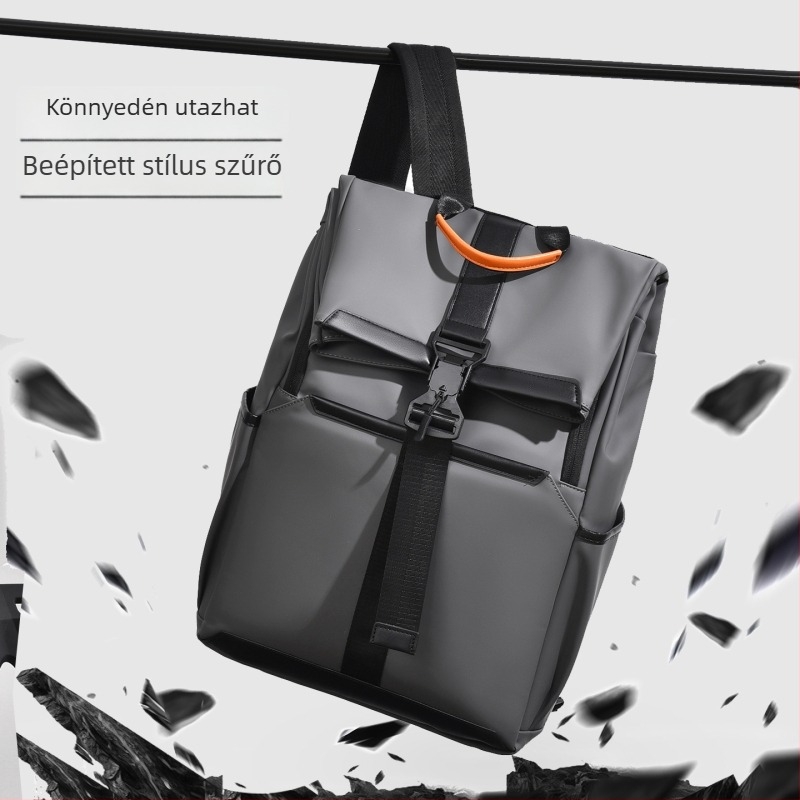 Férfi minimalista hátizsák üzleti utazásokhoz, nylon, 20–35L, 15 colos laptophoz