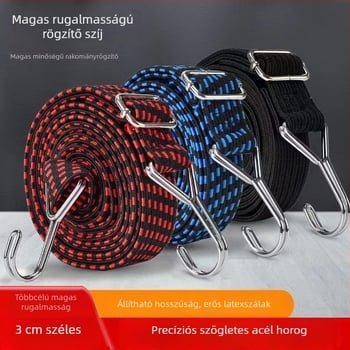 Polipropilén kötöző szalag, rugalmas, 2,5–3 cm széles, 1–5 m hosszú