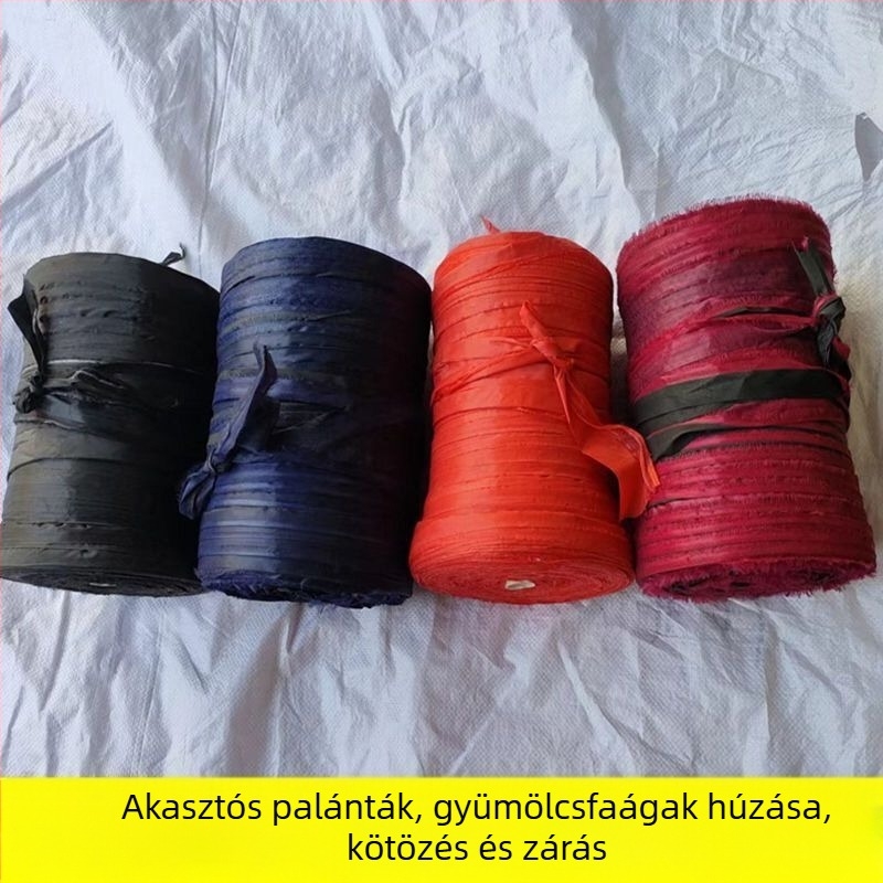 Kertészeti ágak kötözésére szolgáló vászon kötél, tartós csomagoló heveder; anyag: vászon; alkalmazási terület: kötéssel gyümölcsfa ágak; névleges terhelés 20; szakítószilárdság 50; üzemhőmérséklet 50°C