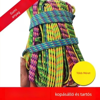 Rugalmas kötöző heveder horoggal — anyagok: gumilemez, gumiszál, polipropilén filamentum; névleges terhelés: 50; felületkezelés: polipropilén filamentum; testreszabás elérhető