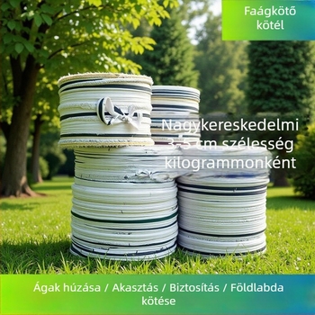 Textil kötőszalagok csatokkal – időjárásállóak, háztartási célokra, ideális a gyümölcsfa ágainak kötözéséhez és tárgyak rögzítéséhez (Max teher 50 kg; Működési hőmérséklet 110; Standard: tiszta vászon; Márka: Zhi chen)