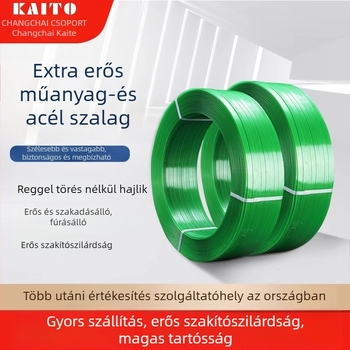 Átlátszó PET/PP csomagoló szalag, kézi forróragasztó ragasztás, húzószilárdság 255 kg