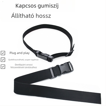 3,8 cm-es elasztikus pánt csattal, vékony állítható öv tároláshoz és rögzítéshez