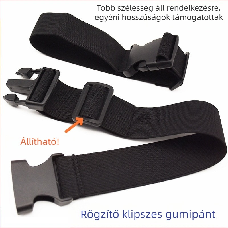 3,8 cm-es elasztikus pánt csattal, vékony állítható öv tároláshoz és rögzítéshez