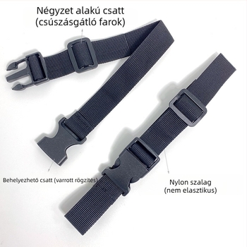 Bőröndökhöz való heveder csattal (Anyag: PP+POM keverék; Alkalmazások: táskák, bőröndök, sátrak; Márka: Together)