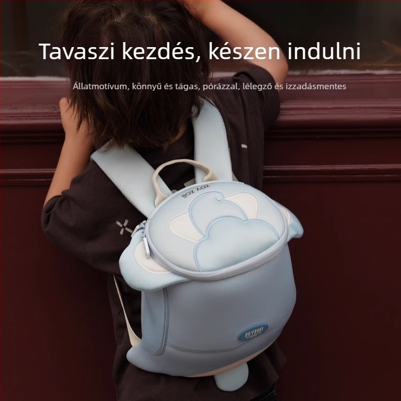 Zoyzoii gyerekeknek hátizsák pórázzal - Uniszex, ultra könnyű, poliészter, iskolai oktatás, alsó osztály