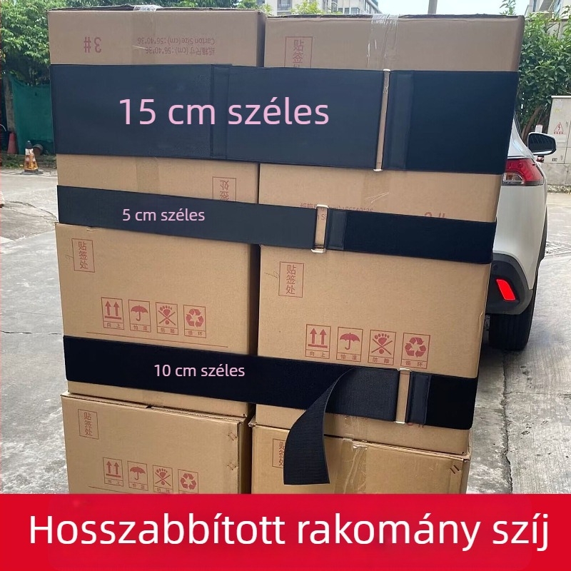 Logisztikai palettaszalagok – Anyag: nylon és poliészter keverékek; Alkalmazás: logisztika, kötözés; Márka: Combined