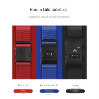 Corduroy anyagú bőröndszíjak kereszt alakú kialakítással és zárakkal, megerősített, vastagodott dizájn a ellenőrzött poggyász biztonságos rögzítéséhez