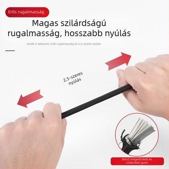 Rugalmas rögzítő kötél, magas szakítószilárdságú poliészter szál + bőrszál, poggyász rögzítésére