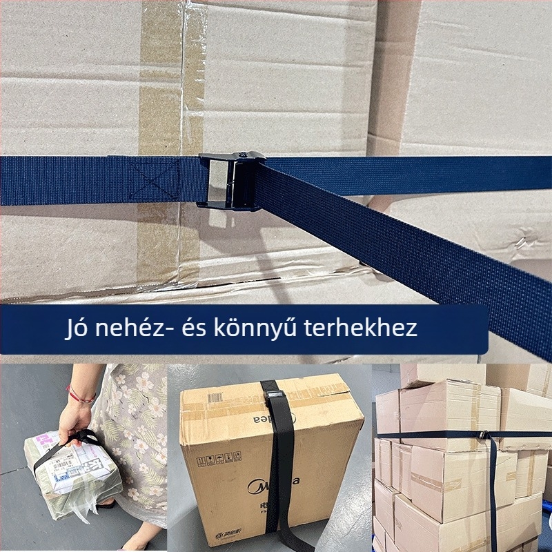 Cinkötvözet csatos szalag, nylon-poliészter-PP anyag, állítható feszítő, autókhoz és kültéri használatra