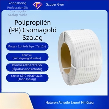 Gép csomagoló szalag Yongsheng, vastagság 0.8 mm, szakítószilárdság 50 kg, súly 10 kg