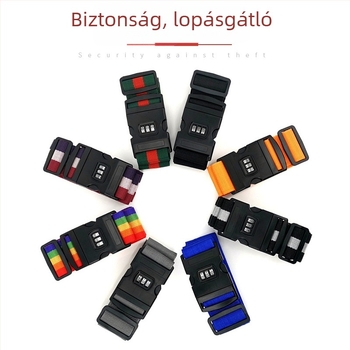 Bőröndhöz való csatos pánt számzáras záróval – Velcro nylonszalag utazásokhoz