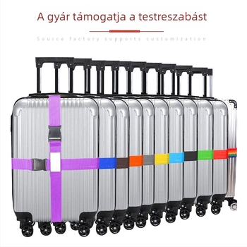 Bőröndhöz való csatos pánt számzáras záróval – Velcro nylonszalag utazásokhoz