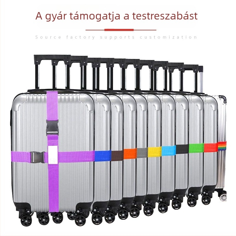 Bőröndhöz való csatos pánt számzáras záróval – Velcro nylonszalag utazásokhoz