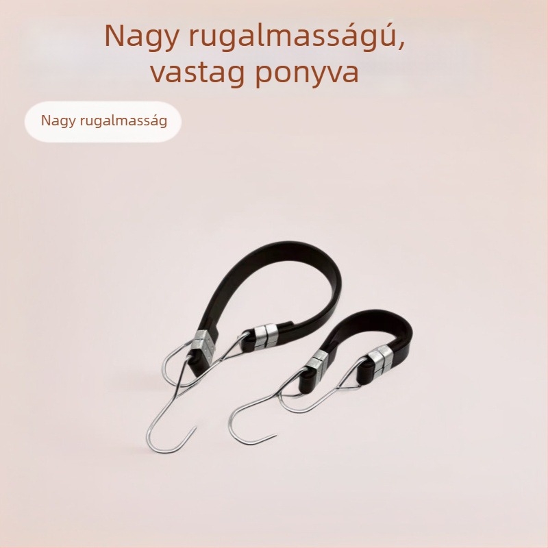Megvastagított rugalmas hevederek teherautóponyva és félpótkocsi ponyva fixálására – tartós rögzítő kötelek