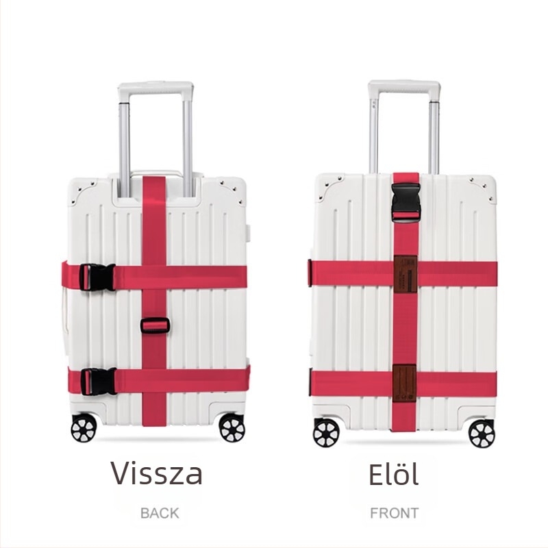 Poggyász pántok keresztpántokkal, rögzített csatokkal és vámkód-zárral – anti-nylon anyag