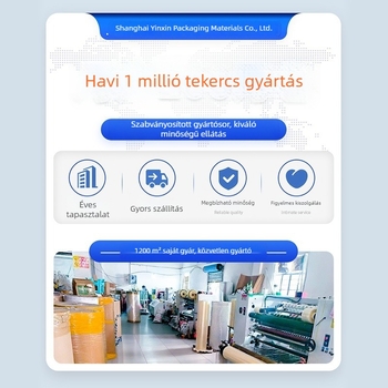 Fehér átlátszó PP csomagoló szalag és heveder – nagy szilárdságú ipari csomagoláshoz