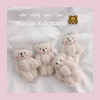 Kulcstartó plüss mackó, puhán és aranyos; márka Come buy me a duck; stílus Lovable wind; anyag plüss