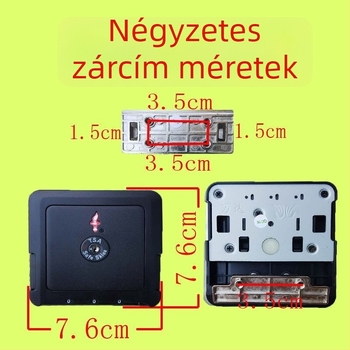 ABS poggyászzár jelszavas, TSA jóváhagyott, lopás elleni védelem