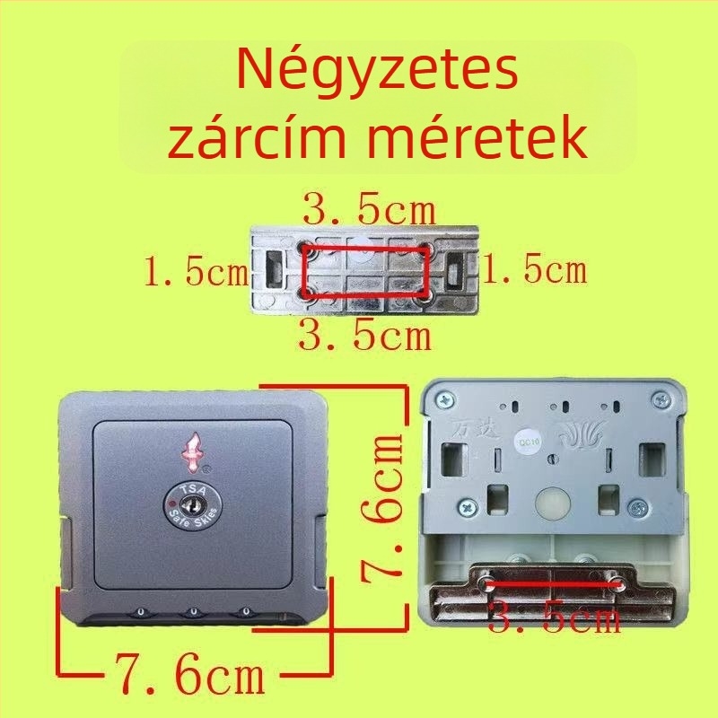 ABS poggyászzár jelszavas, TSA jóváhagyott, lopás elleni védelem