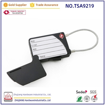 Pearl River Hardware 9219 TSA-által jóváhagyott bőröndzár jelszavas, utazáshoz, beépített azonosító kártyatartóval