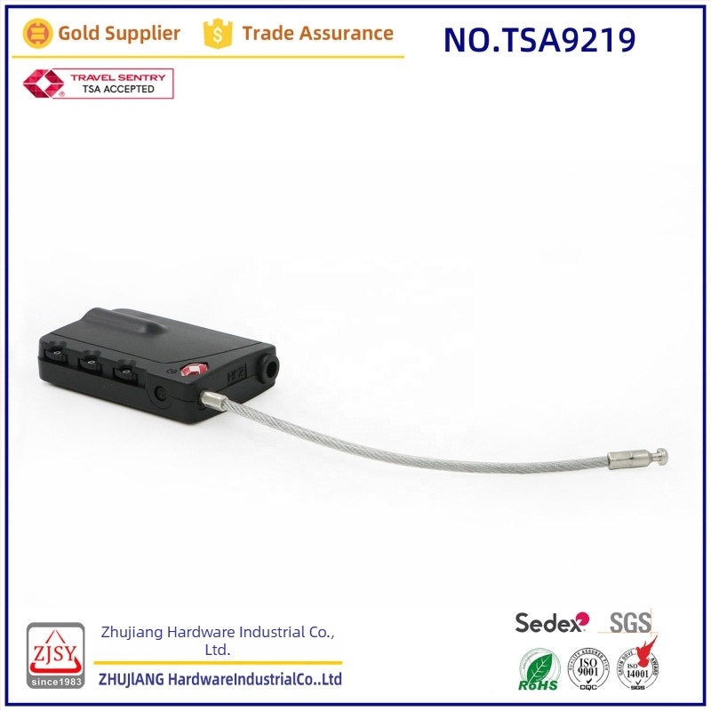 Pearl River Hardware 9219 TSA-által jóváhagyott bőröndzár jelszavas, utazáshoz, beépített azonosító kártyatartóval