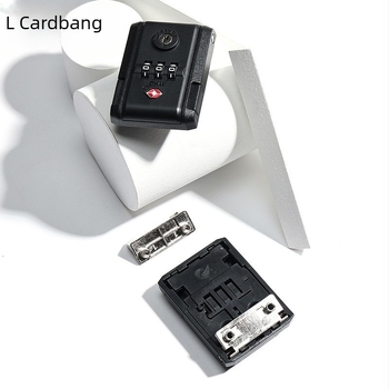 Bőröndzár jelszóval és csattal, fix kivitel — műanyag