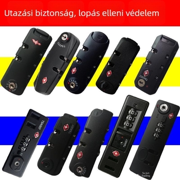 Poggyász zár jelszóval, TSA-engedéllyel, cipzáras zár – modell SA007/TSA002