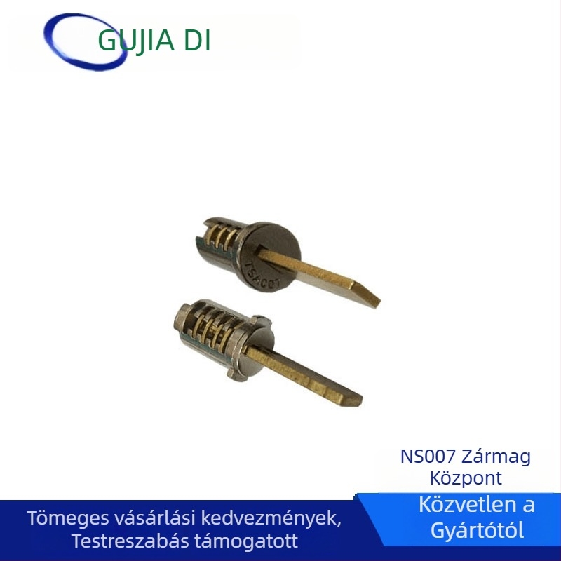 NS-007 ujjlenyomatos poggyász-zár, cink ötvözet, rúd vastagsága 3.0 mm, távolság a rudak között 5.0 mm, típus: ujjlenyomat