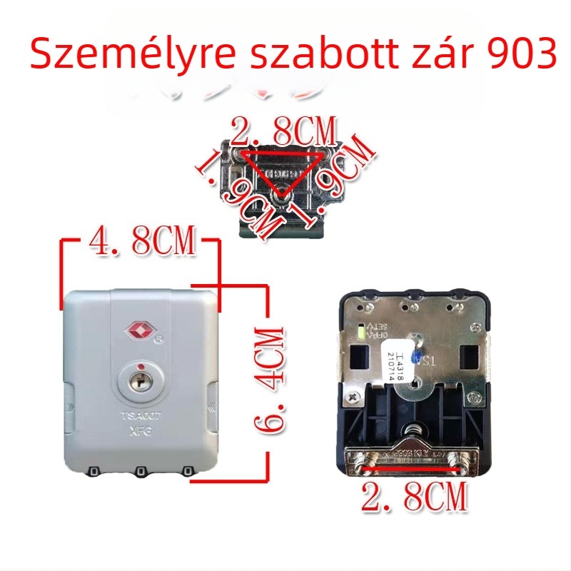 Poggyász jelszavas zár – ABS anyag, egyszínű mintázat, nem bőr, 2022 nyár